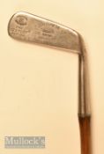 Very interesting F H Ayres “The Century Putter” convex face wry neck putter stamped Len Spencer
