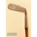 Very interesting F H Ayres “The Century Putter” convex face wry neck putter stamped Len Spencer