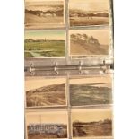 Large quantity of early Golf Postcards including a wide variety of topographical postcards featuring