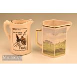 Pointers of London Ceramic Jug with Bill Waugh Artwork of St Andrews height 15cm, with later 20th