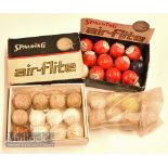 Spalding Air-flite wrapped golf balls in original box (10) plus a selection of various vintage
