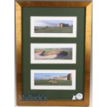 St Andrews Old Course Colour Print depicts St Andrews Links Old Course No18, Hell Bunker 14th