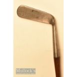 Scarce Tom Stewart “The Citizen” thick heavy wide sole blade putter with the original vertical