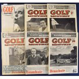 1950s Golf Monthly Magazine Selection to include 1953 Sept, Dec, 1954 Nov, 1957 Oct, Nov, Dec,