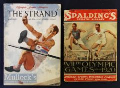 1920 Antwerp and 1948 London Olympics Publications (2) – Spaldings “Red Cover” series Olympic