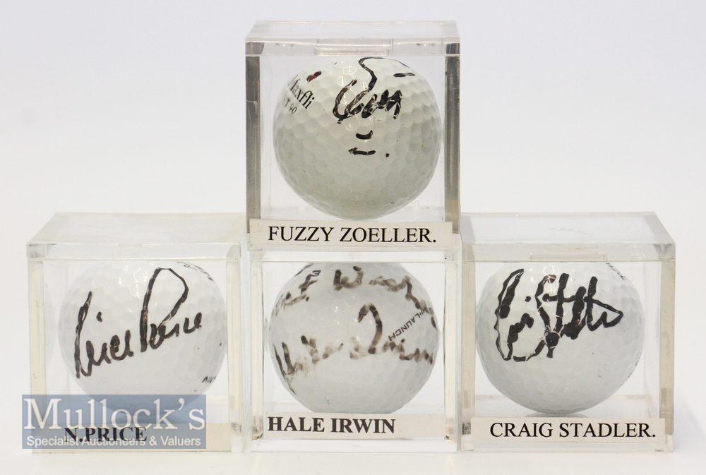 4x International USA and South Africa Major Golf Winners signed golf balls from the 1970/80/90s –