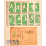 Player’s Tennis Cigarettes Tennis Cards a set of 40 together with John Player & Sons Tennis