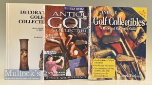 Golf Reference Books to include Decorative Golf Collectibles HB, together with Antique Golf