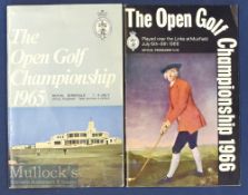 1965 and 1966 Open Golf Championship Programmes including1965 Royal Birkdale programme (Peter