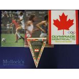 1976 Summer and Winter Olympics Memorabilia (4) incl Montreal Olympics programmes for football and