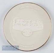 Bill Waugh Royal St George 1993 Open Golf Championship Plate with matt relief design of Royal St