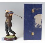 The Fairweather Collection: The St Andrews Swing Ornament resin figure on wooden base with wooden