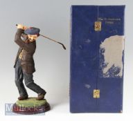The Fairweather Collection: The St Andrews Swing Ornament resin figure on wooden base with wooden