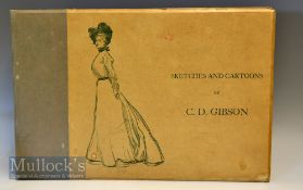 1898 Charles Dana Gibson “Sketches and Cartoons” 1st ed publ’d New York and London c/w 84 of Gibsons