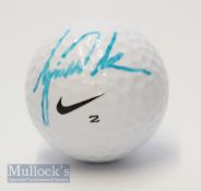 Tiger Woods (15x Major Winner) signed golf ball – on unused Nike Hi Launch c/w authentic hologram