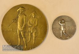 2x Interesting French Golf Club medals from 1920/30s – 1922 Golf de Chantilly silver Monthly medal