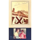 Horse Racing - Lester Piggott and Steve Cauthen (USA) signed photograph of two of the most