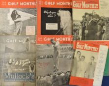 1948 -1951 Golf Monthly original magazines to include 1948 Feb, Aug, (poor), Sep (poor), Dec, 1949