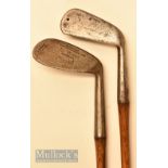 Tom Morris St Andrews mashie niblick with fine line face markings, together with a Tom Stewart “