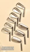 9x McGregor Colokron Tommy Armour re-chromed golf iron club heads features 2, 3, 4, 5, 6, 7, 8, 9,