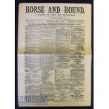 1884 Horse and Hound Newspaper first issue Vol.1 No.1, 16 page newspaper with advertisements to
