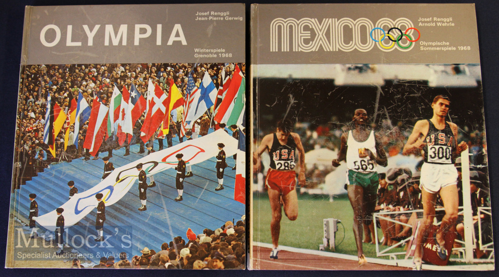 1968 Summer and Winter Olympics Sticker Albums (2) in Mexico and Grenoble, both appear complete,