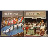 1968 Summer and Winter Olympics Sticker Albums (2) in Mexico and Grenoble, both appear complete,