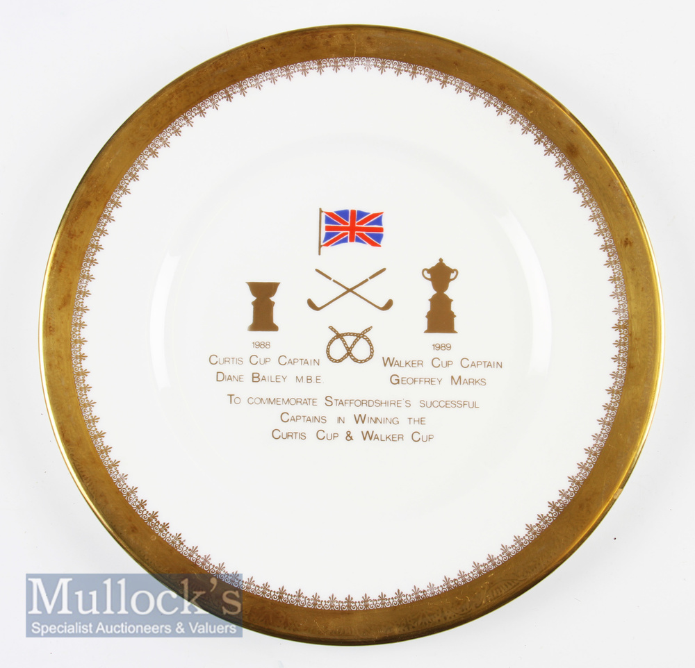Royal Grafton Staffordshire Golf Commemorative Plate to commemorate Staffordshire’s Successful