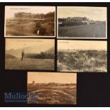 Collection of various English golf club and golf course postcards from the 1900s onwards - Golf