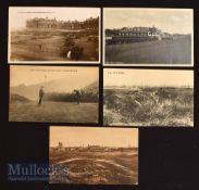 Collection of various English golf club and golf course postcards from the 1900s onwards - Golf
