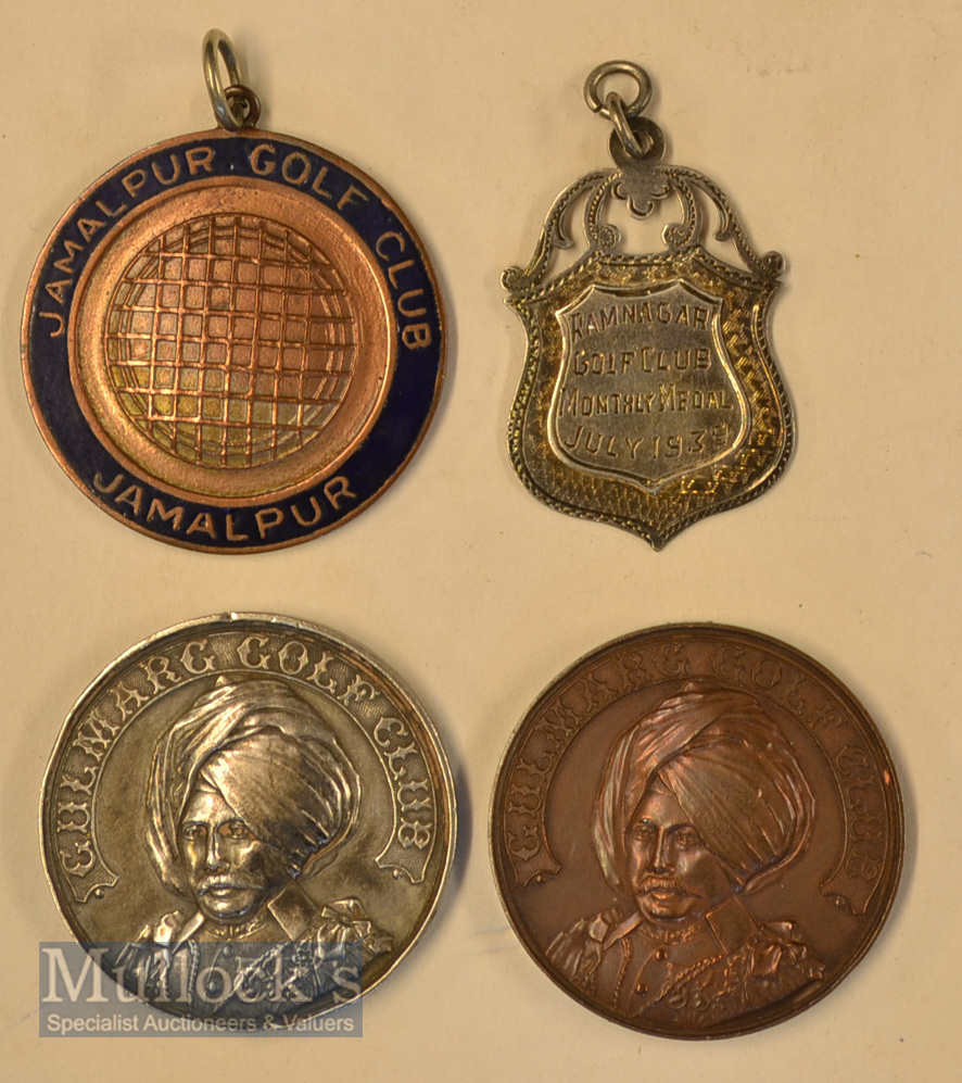 4x early India Silver and Bronze Golf Medals – large 1920 Gulmarg Golf Club (est.1890) silver