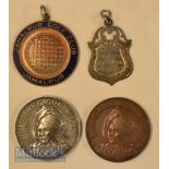 4x early India Silver and Bronze Golf Medals – large 1920 Gulmarg Golf Club (est.1890) silver