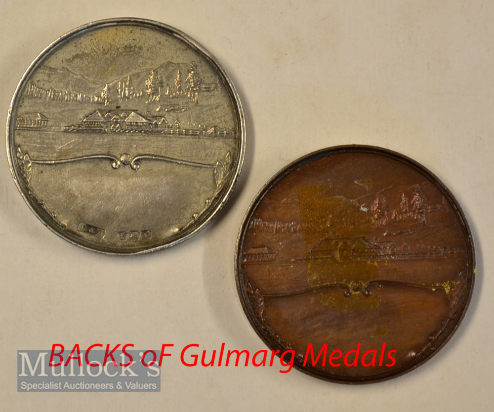 4x early India Silver and Bronze Golf Medals – large 1920 Gulmarg Golf Club (est.1890) silver - Image 2 of 2