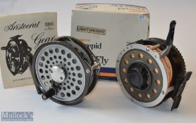 2x Gearfly /Automatic Fly reels – Intrepid Gear fly Lightweight 3.25” c/w line and in makers box;