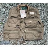Orvis Super Tac-L-Pak Fly Fishing Vest in olive, size L, unused with tag