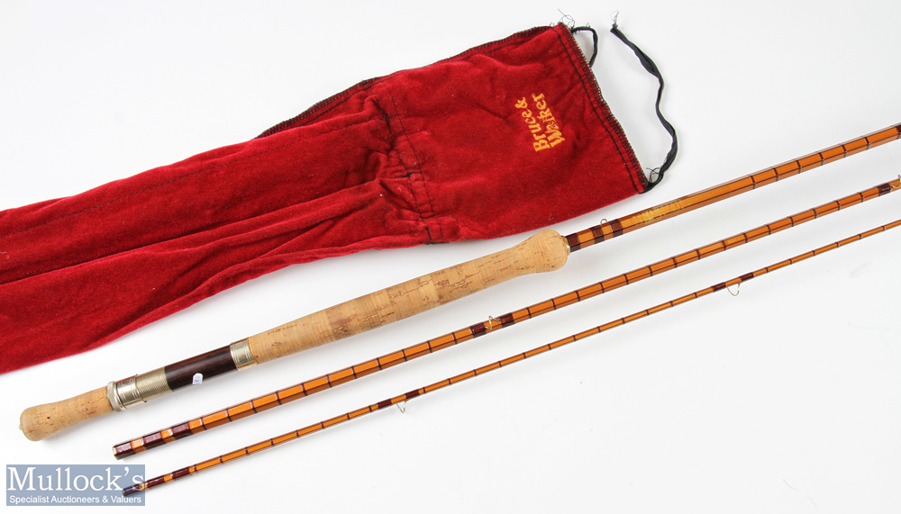 Bruce & Walker hexagraph Gold 10ft 3in sea trout/salmon fly rod 3pc line 8/9# in mcb