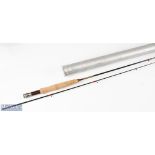 Grey’s Northumbrian brook rod 7ft 2pc 3/4 line, good used condition, in cloth bag and alloy tube