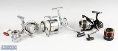 Okuma Epix Pro spinning reel and spare spool appears in almost unused condition, together with a