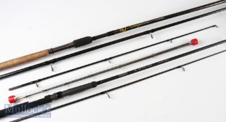 2x Various fishing rods including a Drennan Series 7 Spincast 8ft 2pc 1 ¾ test curve, looks