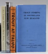 4x New Zealand Fishing Books – Hintz, O. S. “Trout at Taupo” 1955 1st edition, Kemsley, Gary “