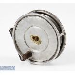 Hardy Bros England Uniqua 3 5/8” alloy fly reel stamped TA (Thomas Appleby 1920-1947) internally,