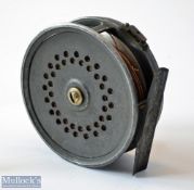 A Carter & Co Ltd Maker, 11 South Molton Street W1, Perfect Style 3.5” Alloy trout fly reel – good
