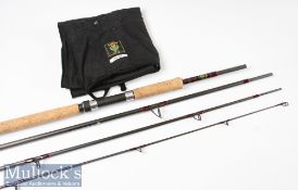 Daiwa Made in Scotland Whisker spinning carbon rod 10ft 4pc with Fuji style lined guides - casting