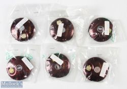 Abu Ambassadeur Burgundy Colour Side Plates (6) in 4000/5000/6000 size, part 20734 in packaging