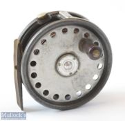 Rare Hardy Barton 3.25” Dry Fly Reel c1930s – with contrasting light alloy finish drum face -