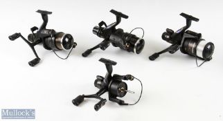 3x Shimano Aero GT 6010 baitrunner spinning reels both in black, both appear with very light use,