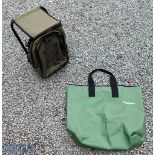 Snowbee Ruck-Seat in green with 2 zipped compartments and carry straps, together with a Snowbee