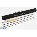 Greys GRX+ brook rod 6ft 6ins 4pc line No 5, very lightly used, in maker’s cordura tube