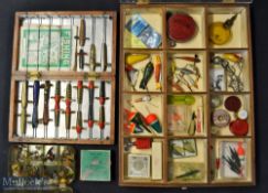 Collection of mixed lures, floats, flies, accessories, lines et al – incl Westley Richards Patent