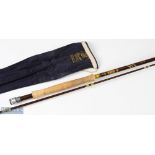 Hardy Bros Richard Walker Reservoir Superlight glass fibre 9ft 3in fly rod 2pc line 7/8# with MCB